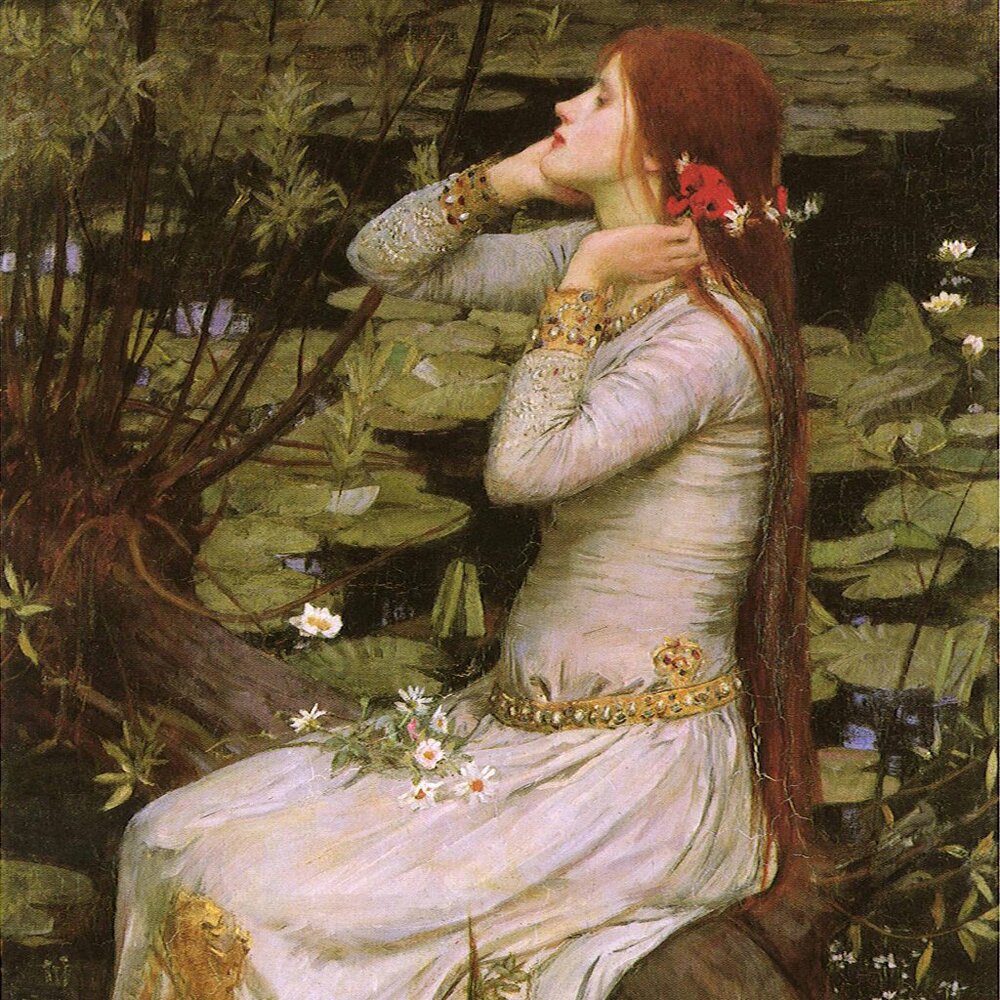 Ophelia Art Print: 8"by10" Reproduction Famous Painting Colorful Beautiful Woman